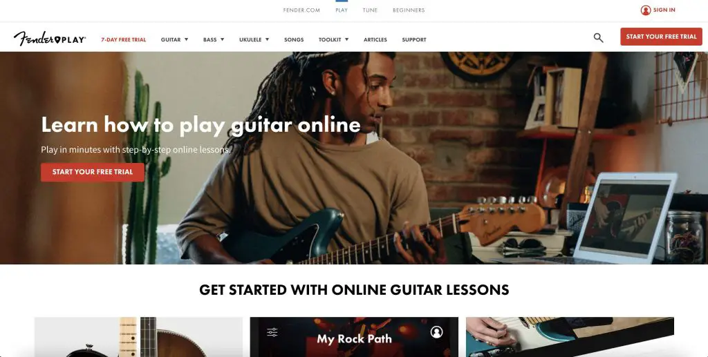 best online guitar lesson websites