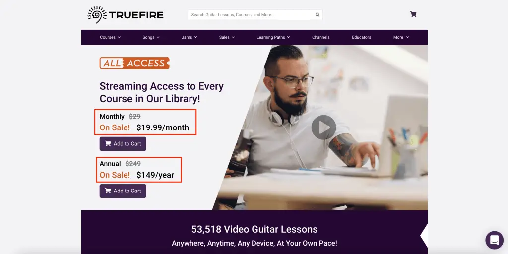 best online guitar lesson websites